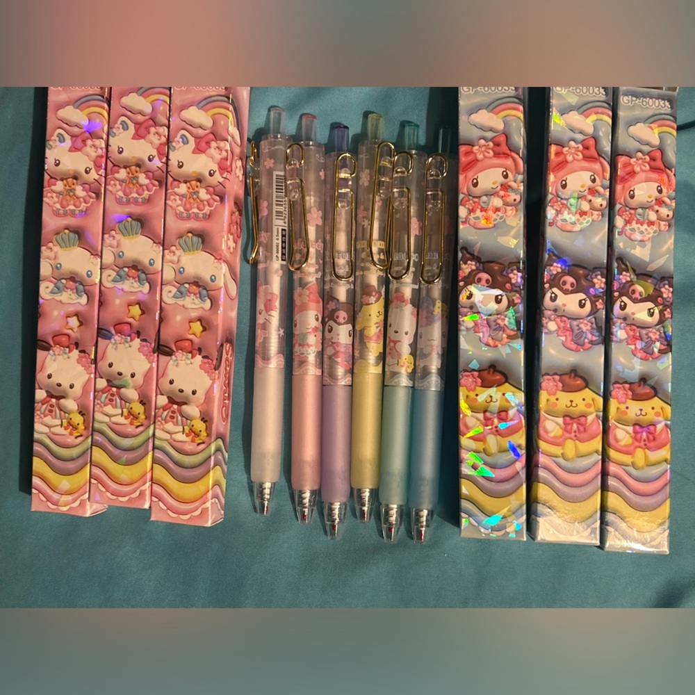 Sanrio Hello Kitty Character Gel Pen Set of 6